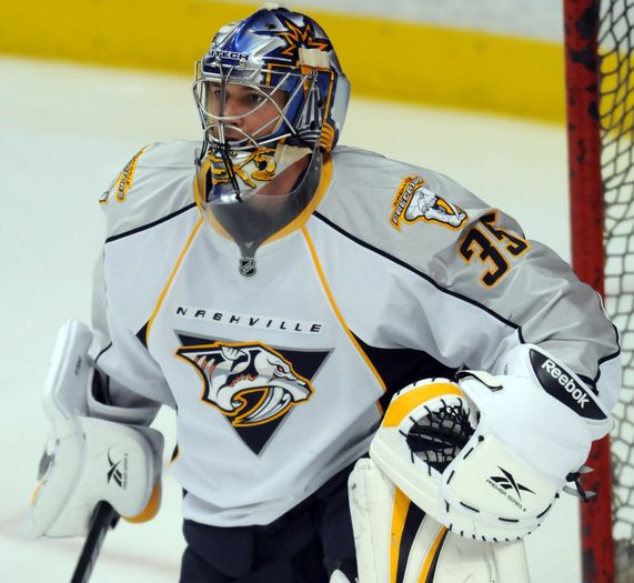Pekka Rinne makes unbelievable save with knob of stick 