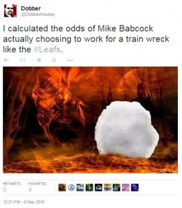 MikeBabcockSnowballTweet