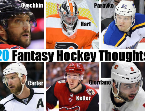 20 Fantasy Hockey Thoughts