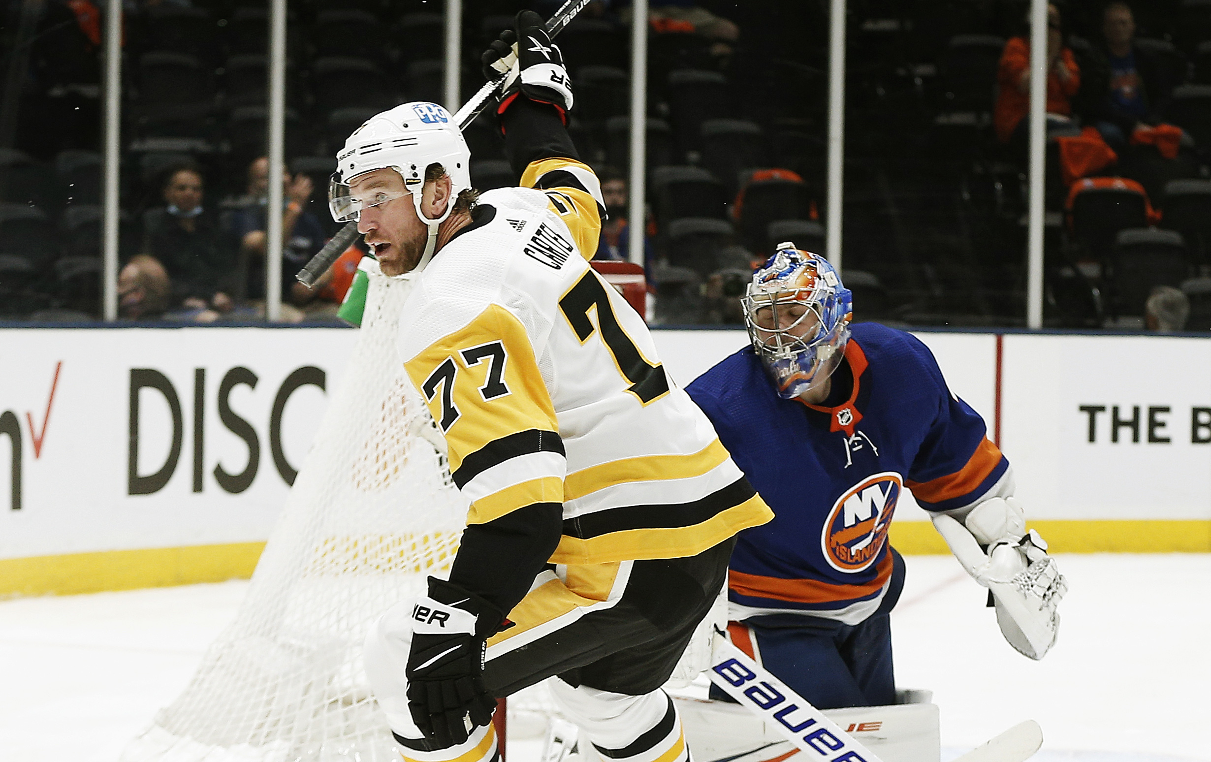 Jeff Carter Open Ice Hit Against Logan Couture 