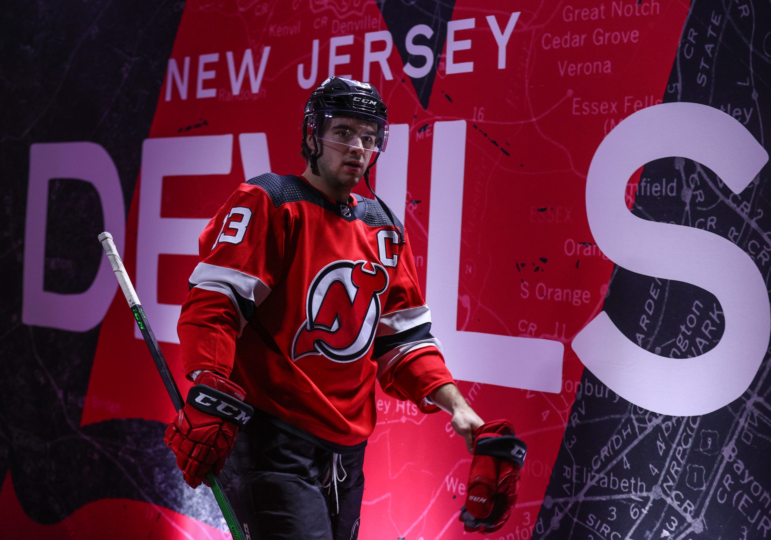 Download Nico Hischier New Jersey Devils Wallpaper