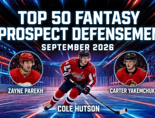 Top 50 Fantasy Prospect Defensemen – September 2026